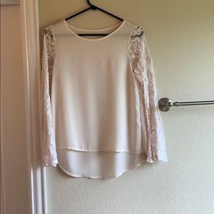 White bell sleeved blouse